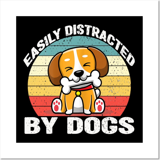 Easily distracted by dogs Wall Art by SCOTT CHIPMAND